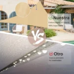 Toldo Vela Sombra Impermeable 4x4x4m Beige - Imagen 2