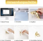 Vinilo Textil Oro Metálico Plotter - Imagen 4