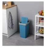 Cubo Basura Cocina Tatay Tapa Basculante Azul