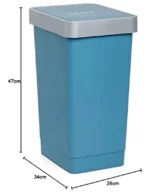 Cubo Basura Cocina Tatay Tapa Basculante Azul - Imagen 3