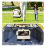 Transportín VOUNOT Perro/Gato M Beige 60x44x44cm - Imagen 4