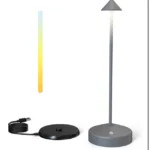 Lámpara Mesa Táctil Gris